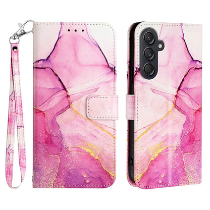 For Samsung Galaxy M55 5G / C55 5G / F55 5G Case Leather Wallet Phone Cover with Strap