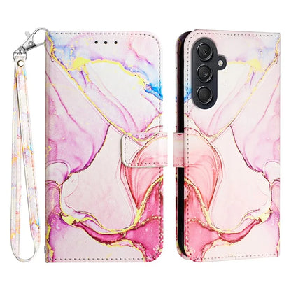 For Samsung Galaxy M55 5G / C55 5G / F55 5G Case Leather Wallet Phone Cover with Strap