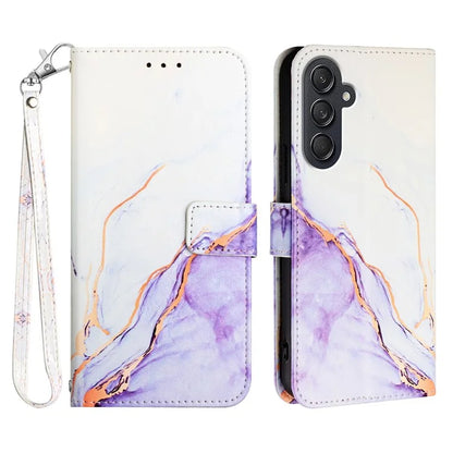For Samsung Galaxy M55 5G / C55 5G / F55 5G Case Leather Wallet Phone Cover with Strap