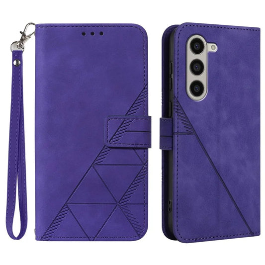 For Samsung Galaxy Z Fold6 5G Case PU Leather Wrist Strap Magnetic Closure Phone Cover