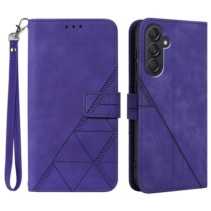 For Samsung Galaxy M55 5G / C55 5G / F55 5G Case Magnetic Closure PU Leather Phone Cover with Wrist Strap