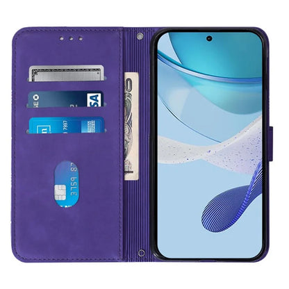 For Samsung Galaxy M55 5G / C55 5G / F55 5G Case Magnetic Closure PU Leather Phone Cover with Wrist Strap