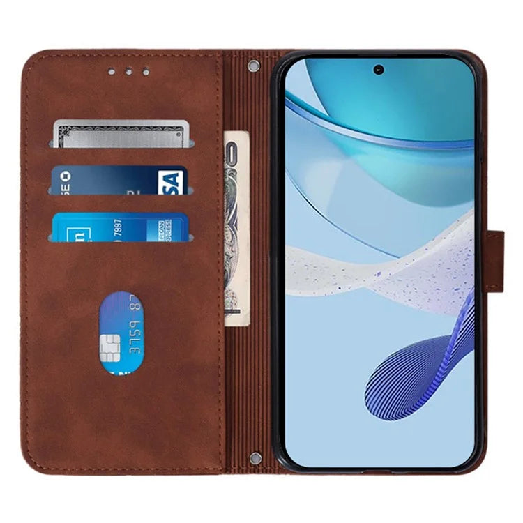 For Samsung Galaxy M55 5G / C55 5G / F55 5G Case Magnetic Closure PU Leather Phone Cover with Wrist Strap
