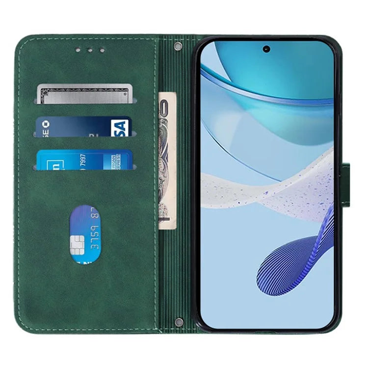 YB Imprinting Series-1 For Samsung Galaxy M62 / F62 Wallet Case Leather Magnetic Clasp Phone Coverish Green