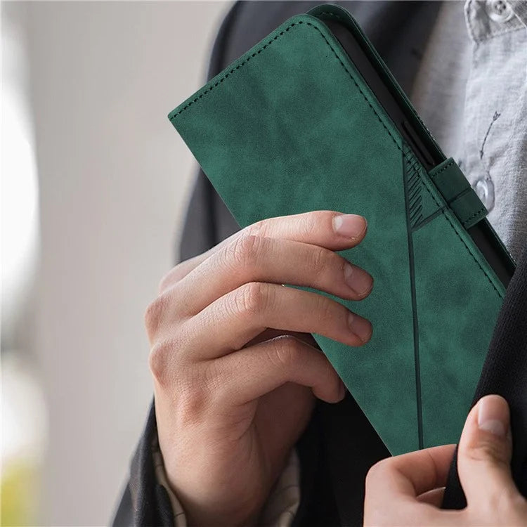 YB Imprinting Series-1 For Samsung Galaxy M62 / F62 Wallet Case Leather Magnetic Clasp Phone Coverish Green