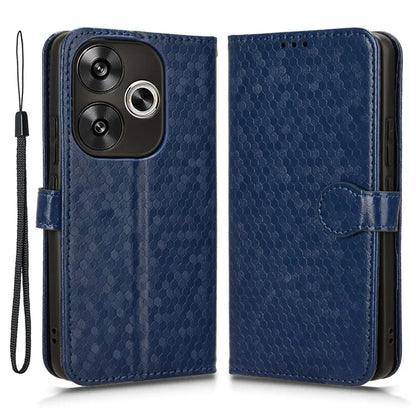For Xiaomi Redmi Turbo 3 5G / Poco F6 5G Leather Case 3 Card Holder Slots Dots Pattern Phone Cover