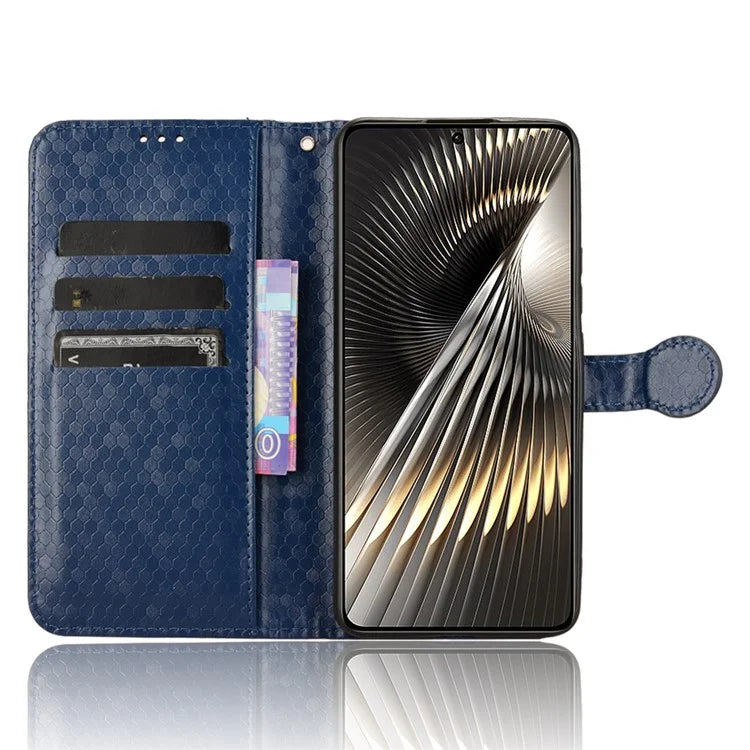 For Xiaomi Redmi Turbo 3 5G / Poco F6 5G Leather Case 3 Card Holder Slots Dots Pattern Phone Cover