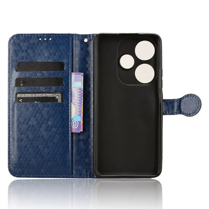 For Xiaomi Redmi Turbo 3 5G / Poco F6 5G Leather Case 3 Card Holder Slots Dots Pattern Phone Cover