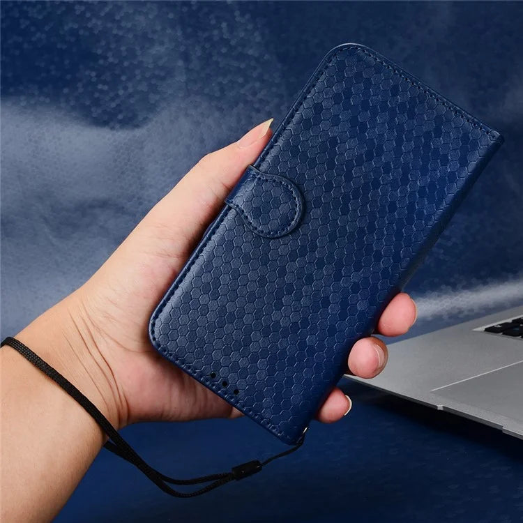 For Xiaomi Redmi Turbo 3 5G / Poco F6 5G Leather Case 3 Card Holder Slots Dots Pattern Phone Cover