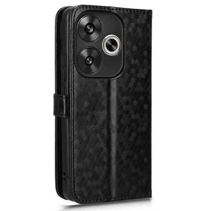 For Xiaomi Redmi Turbo 3 5G / Poco F6 5G Leather Case 3 Card Holder Slots Dots Pattern Phone Cover