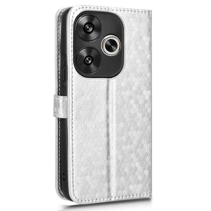 For Xiaomi Redmi Turbo 3 5G / Poco F6 5G Leather Case 3 Card Holder Slots Dots Pattern Phone Cover
