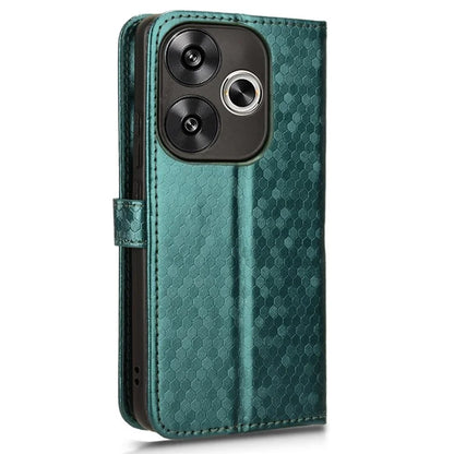 For Xiaomi Redmi Turbo 3 5G / Poco F6 5G Leather Case 3 Card Holder Slots Dots Pattern Phone Cover