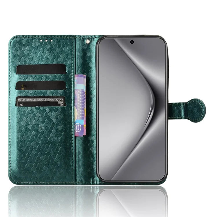 For Huawei Pura 70 Case PU Leather Dots Pattern Wallet Purse Phone Cover