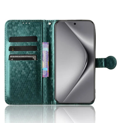 For Huawei Pura 70 Case PU Leather Dots Pattern Wallet Purse Phone Cover