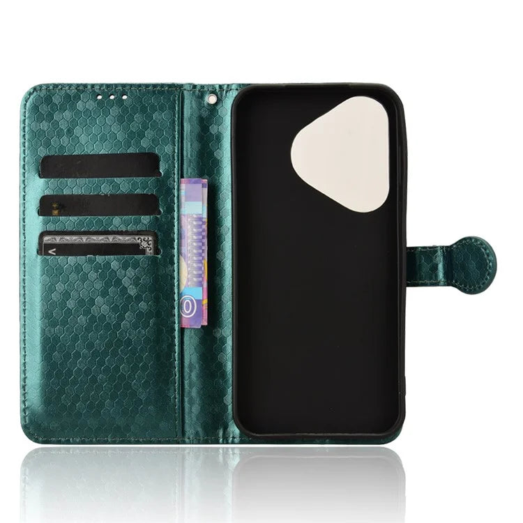 For Huawei Pura 70 Case PU Leather Dots Pattern Wallet Purse Phone Cover