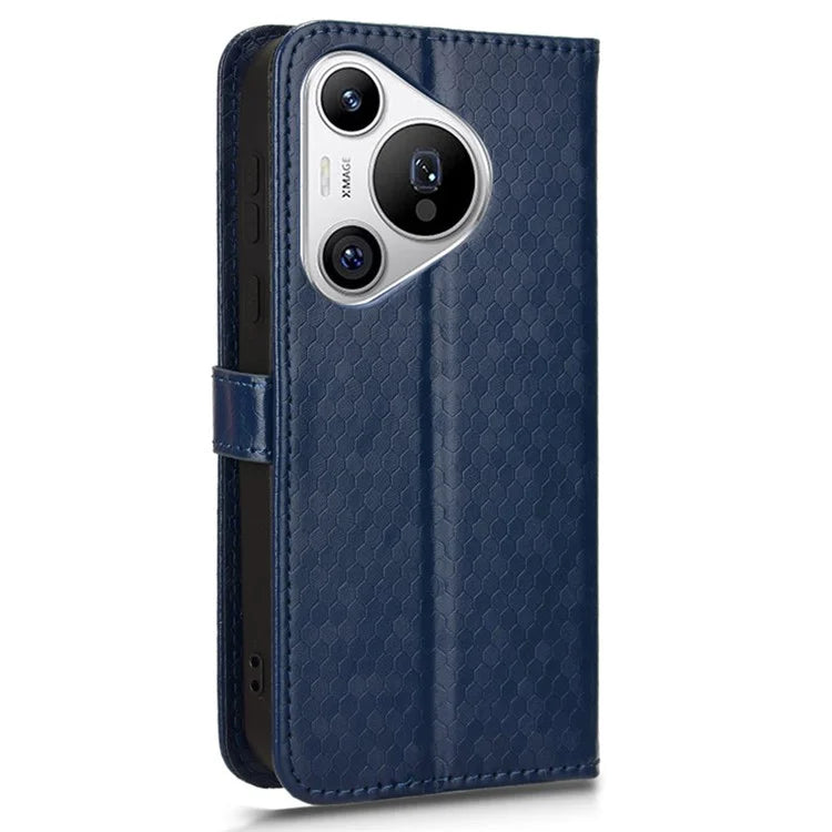 For Huawei Pura 70 Case PU Leather Dots Pattern Wallet Purse Phone Cover