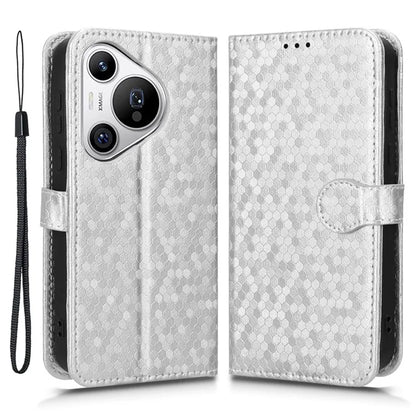 For Huawei Pura 70 Case PU Leather Dots Pattern Wallet Purse Phone Cover