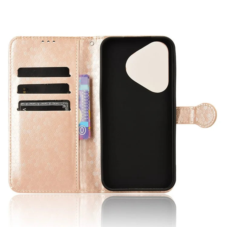 For Huawei Pura 70 Case PU Leather Dots Pattern Wallet Purse Phone Cover
