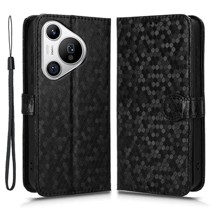 For Huawei Pura 70 Case PU Leather Dots Pattern Wallet Purse Phone Cover