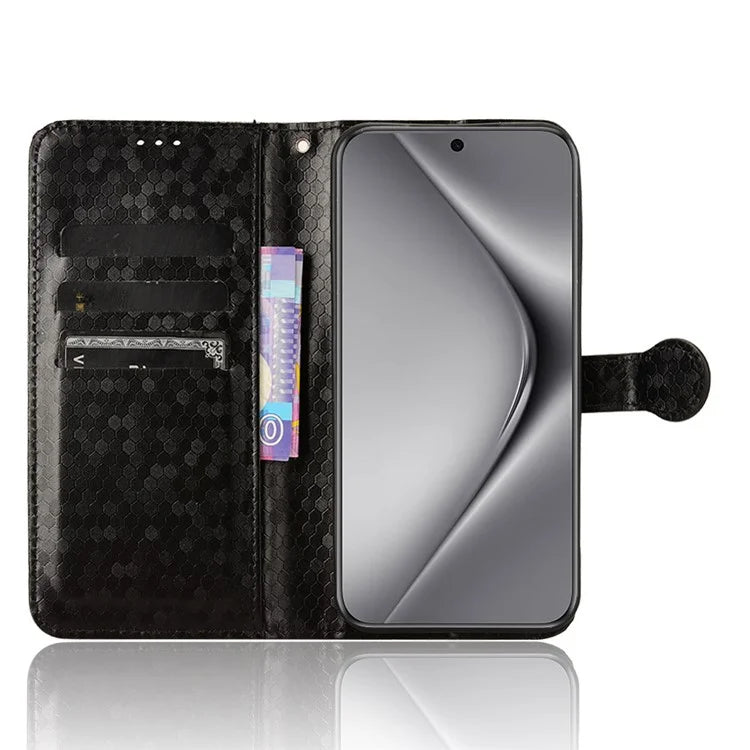 For Huawei Pura 70 Case PU Leather Dots Pattern Wallet Purse Phone Cover
