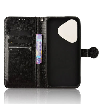 For Huawei Pura 70 Case PU Leather Dots Pattern Wallet Purse Phone Cover