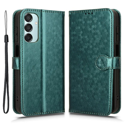 For Samsung Galaxy F15 5G / M15 5G Case Dots Imprinted Card Slot Bump Proof Phone Cover