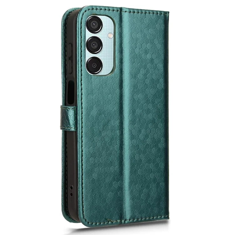 For Samsung Galaxy F15 5G / M15 5G Case Dots Imprinted Card Slot Bump Proof Phone Cover