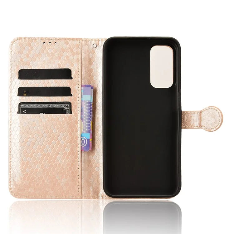 For Samsung Galaxy F15 5G / M15 5G Case Dots Imprinted Card Slot Bump Proof Phone Cover