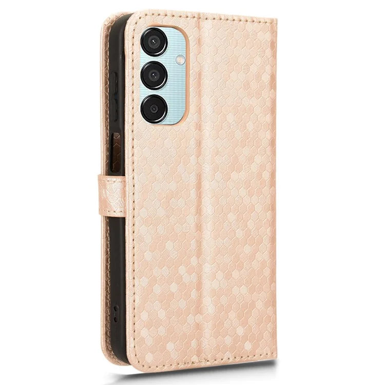 For Samsung Galaxy F15 5G / M15 5G Case Dots Imprinted Card Slot Bump Proof Phone Cover
