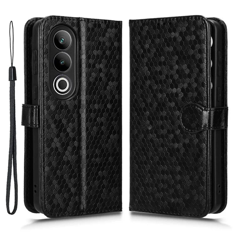 For OnePlus Ace 3V 5G Case Card Holder Dots Pattern Magnetic Phone Cover