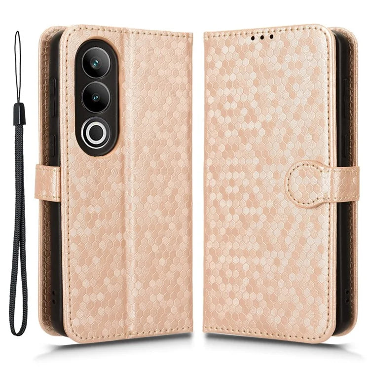 For OnePlus Ace 3V 5G Case Card Holder Dots Pattern Magnetic Phone Cover