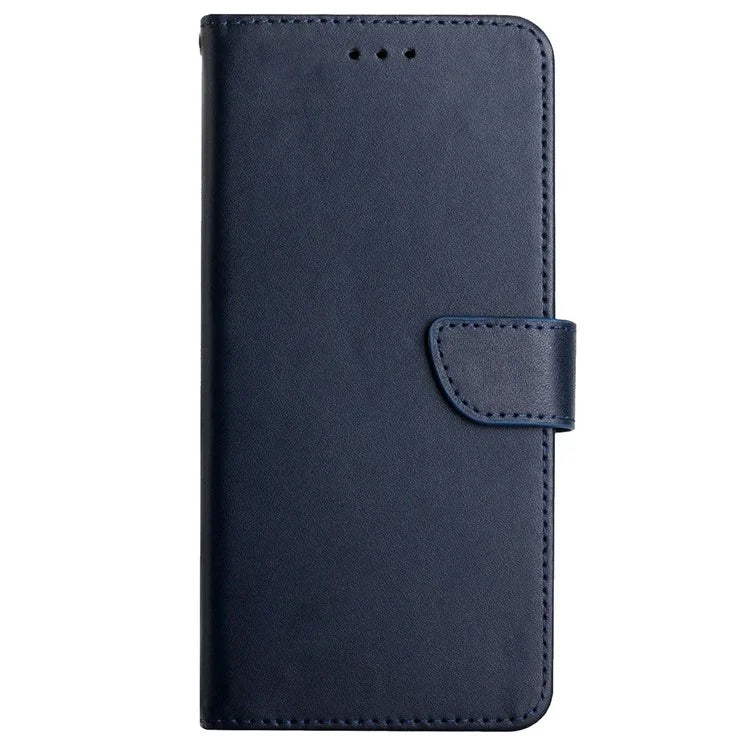 HT02 For Oppo A60 4G Case Nappa Textured Genuine Cow Leather+TPU Wallet Phone Cover