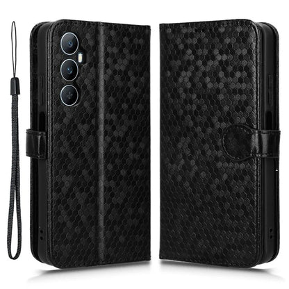 For Realme C65 4G Magnetic Case Dots Imprinted Bump Proof Phone With Stand Cover