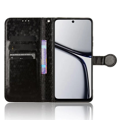 For Realme C65 4G Magnetic Case Dots Imprinted Bump Proof Phone With Stand Cover