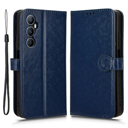 For Realme C65 4G Magnetic Case Dots Imprinted Bump Proof Phone With Stand Cover