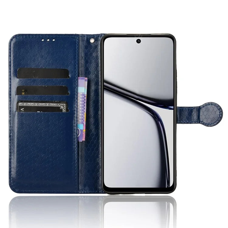 For Realme C65 4G Magnetic Case Dots Imprinted Bump Proof Phone With Stand Cover