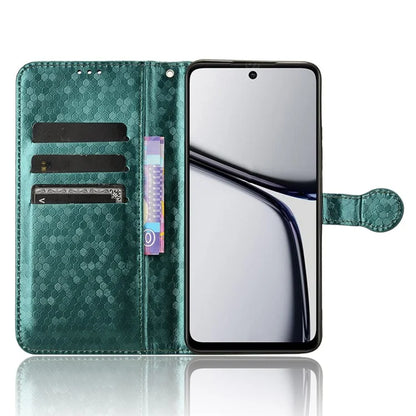 For Realme C65 4G Magnetic Case Dots Imprinted Bump Proof Phone With Stand Cover
