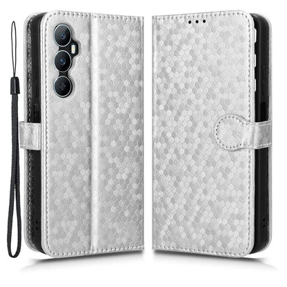 For Realme C65 4G Magnetic Case Dots Imprinted Bump Proof Phone With Stand Cover