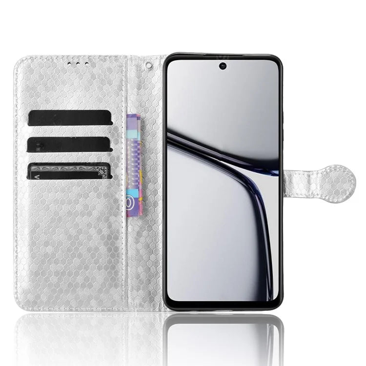 For Realme C65 4G Magnetic Case Dots Imprinted Bump Proof Phone With Stand Cover