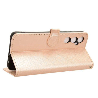 For Realme C65 4G Magnetic Case Dots Imprinted Bump Proof Phone With Stand Cover