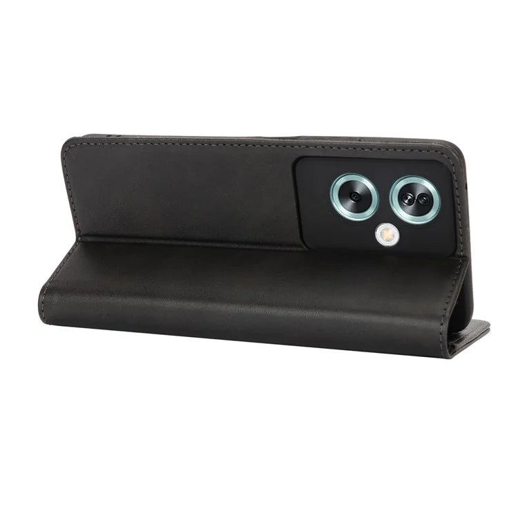 For Oppo A79 5G / A2 5G Case PU Leather Magnetic Closure Protective Phone Cover
