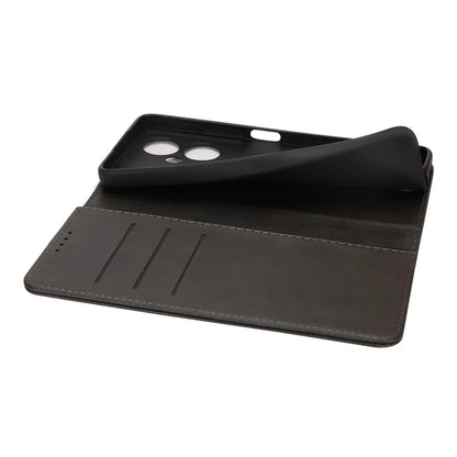 For Oppo A79 5G / A2 5G Case PU Leather Magnetic Closure Protective Phone Cover