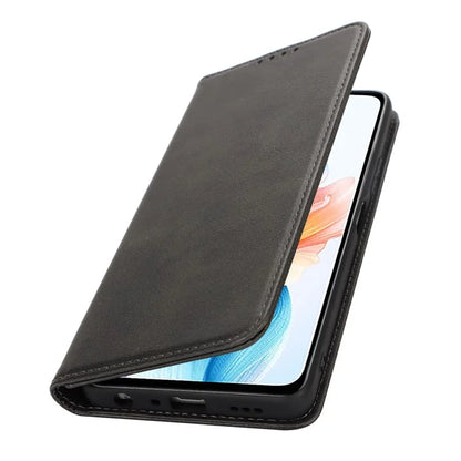 For Oppo A79 5G / A2 5G Case PU Leather Magnetic Closure Protective Phone Cover