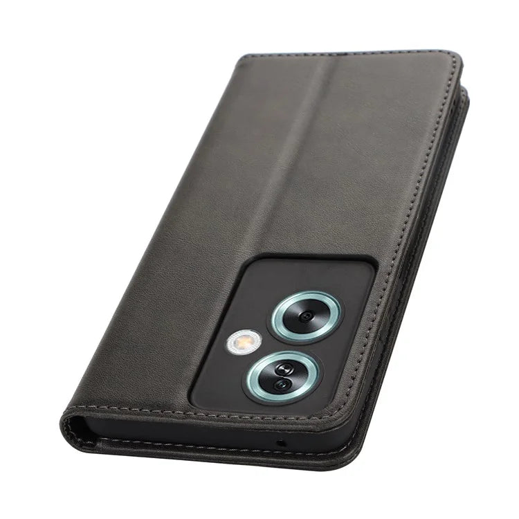 For Oppo A79 5G / A2 5G Case PU Leather Magnetic Closure Protective Phone Cover