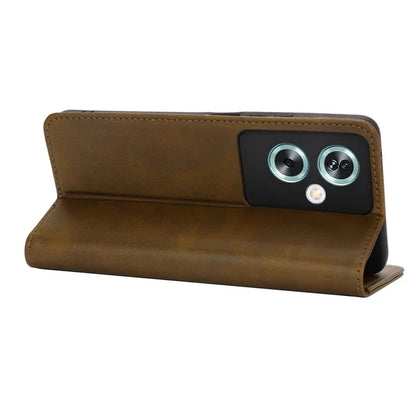For Oppo A79 5G / A2 5G Case PU Leather Magnetic Closure Protective Phone Cover