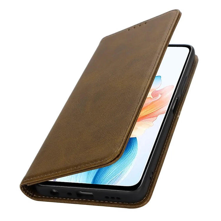 For Oppo A79 5G / A2 5G Case PU Leather Magnetic Closure Protective Phone Cover