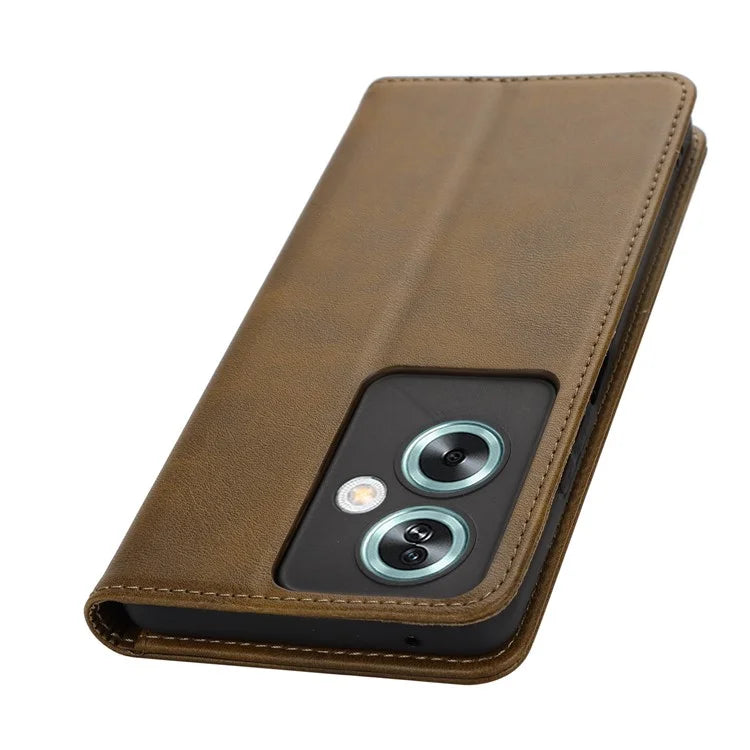 For Oppo A79 5G / A2 5G Case PU Leather Magnetic Closure Protective Phone Cover