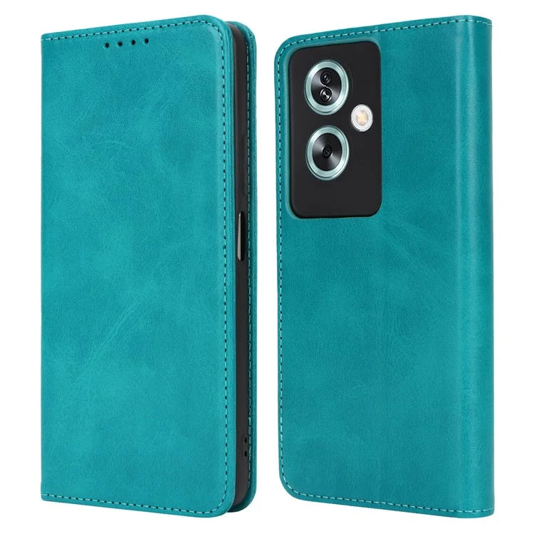 For Oppo A79 5G / A2 5G Case PU Leather Magnetic Closure Protective Phone Cover