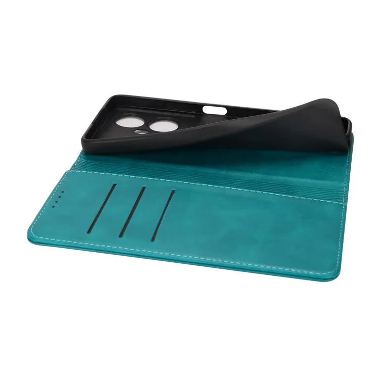 For Oppo A79 5G / A2 5G Case PU Leather Magnetic Closure Protective Phone Cover