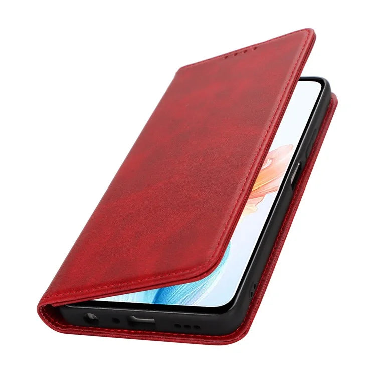 For Oppo A79 5G / A2 5G Case PU Leather Magnetic Closure Protective Phone Cover